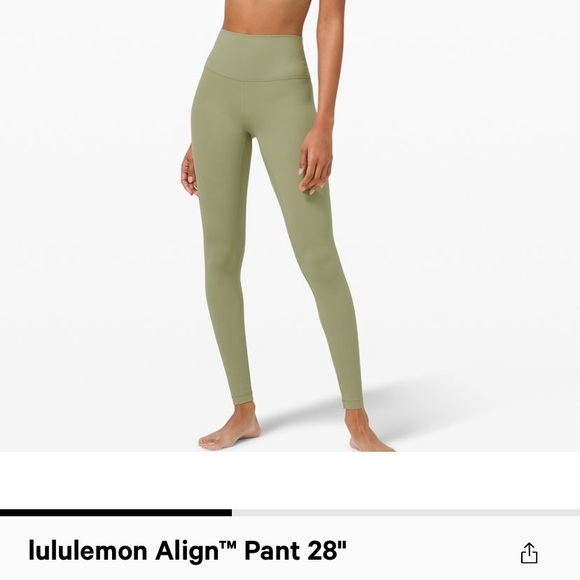 (SOLD) Lululemon Aligns 28” - Picture 5 of 5